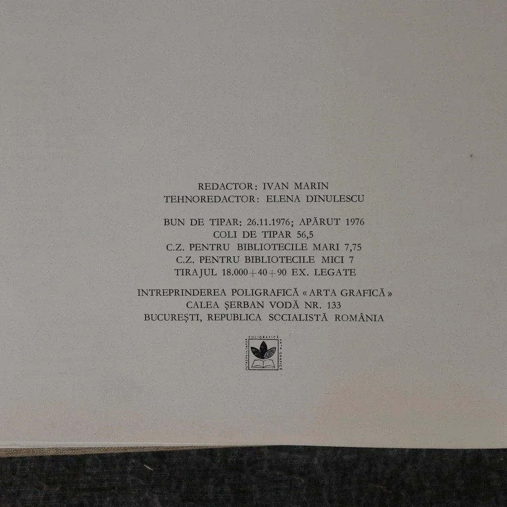 Vintage Pictura Românească În Imagini Drăguț Florea 1976 Romania Art Book HC DJ